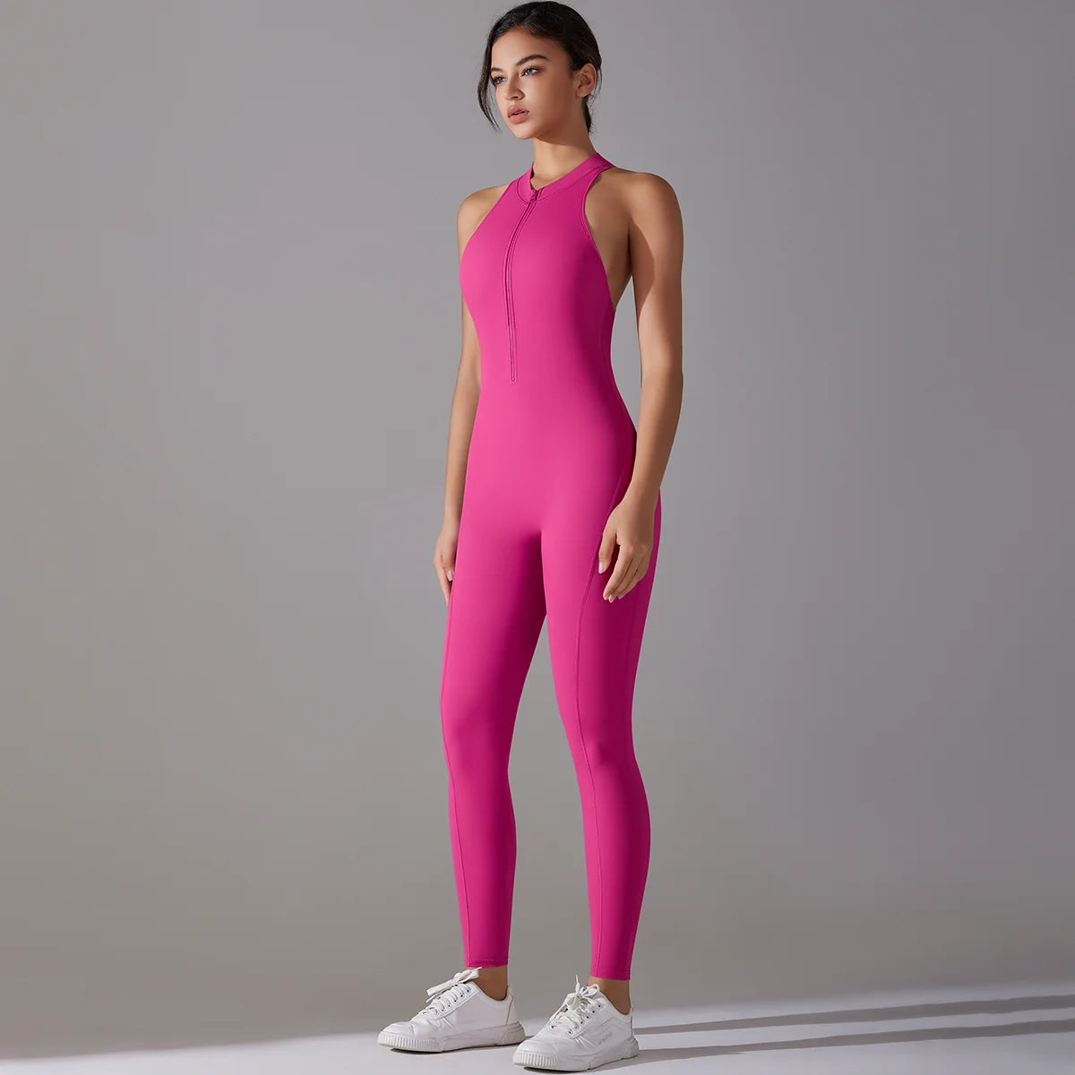 Ctenkevet Fitness Backless Bodysuit Women Gym Jumpsuit Woman Quick-Dry Yoga Clothes Short Workout Rompers Sports One-Piece Suit