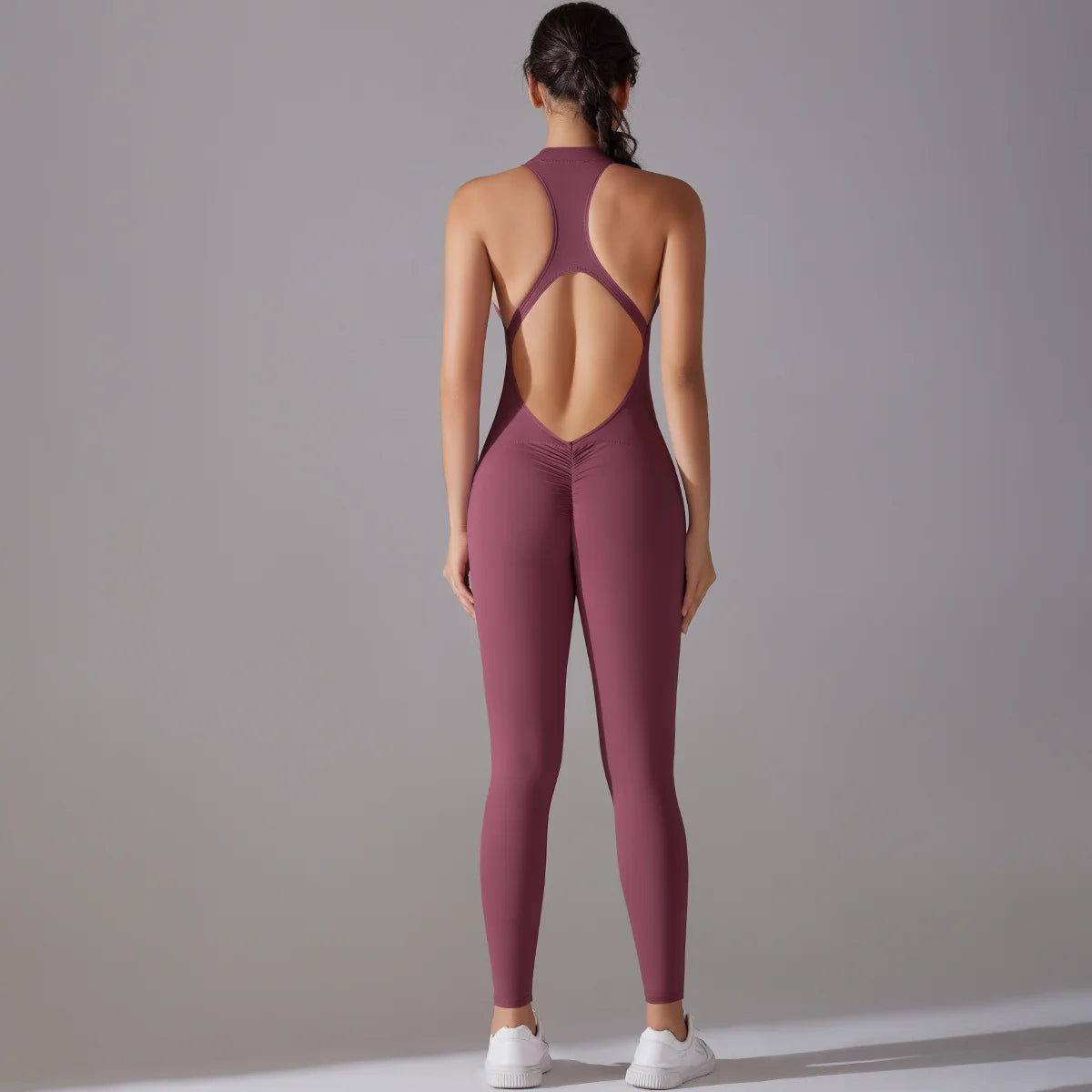 Ctenkevet Fitness Backless Bodysuit Women Gym Jumpsuit Woman Quick-Dry Yoga Clothes Short Workout Rompers Sports One-Piece Suit