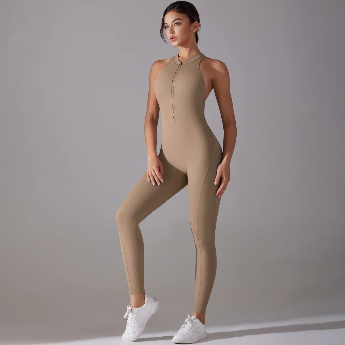 Ctenkevet Fitness Backless Bodysuit Women Gym Jumpsuit Woman Quick-Dry Yoga Clothes Short Workout Rompers Sports One-Piece Suit