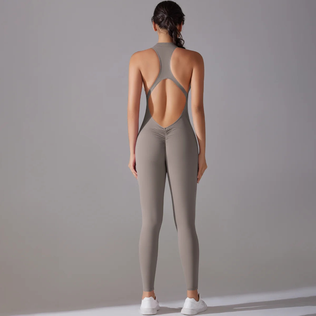 Ctenkevet Fitness Backless Bodysuit Women Gym Jumpsuit Woman Quick-Dry Yoga Clothes Short Workout Rompers Sports One-Piece Suit
