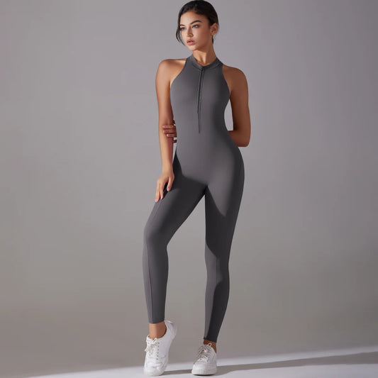 Ctenkevet Fitness Backless Bodysuit Women Gym Jumpsuit Woman Quick-Dry Yoga Clothes Short Workout Rompers Sports One-Piece Suit