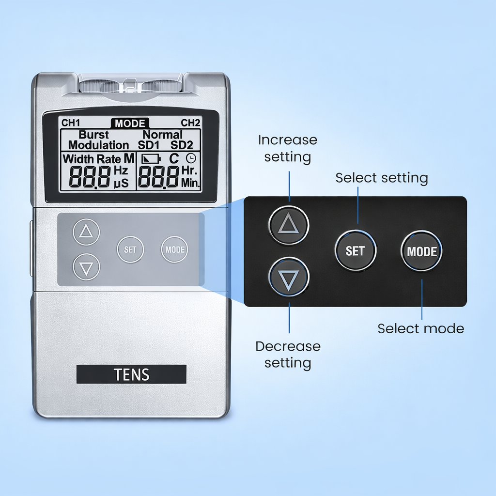 EMS TENS Unit Machine EMS Electric Muscle Therapy Stimulator Physiotherapy Pulse Electric Massage Device Back Body Neck Massager