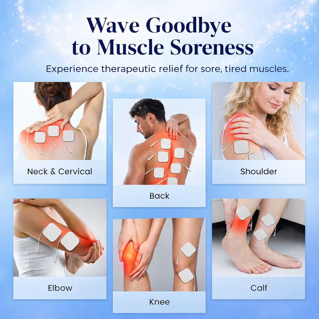 EMS TENS Unit Machine EMS Electric Muscle Therapy Stimulator Physiotherapy Pulse Electric Massage Device Back Body Neck Massager
